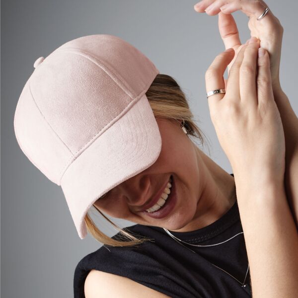 Faux Suede 6 Panel Cap Thumbnail