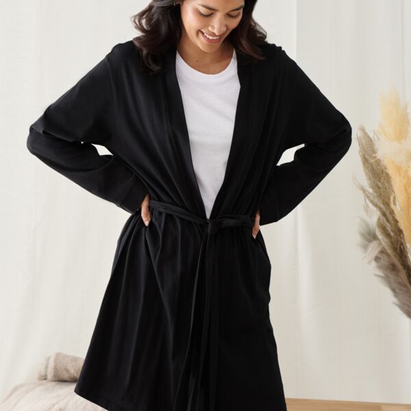 Towel City Ladies Cotton Wrap Robe Thumbnail