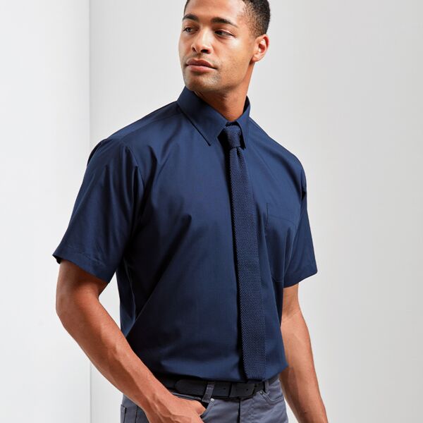 Merityre Premier Short Sleeve Poplin Shirt Thumbnail
